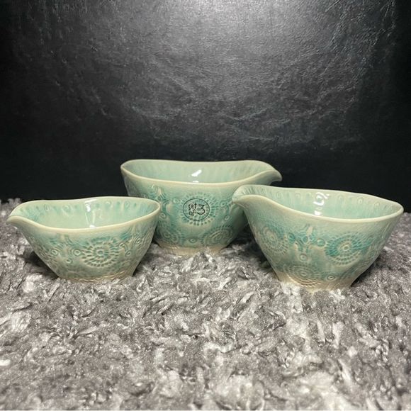 NIB Anthropologie Old Havana Measuring Cups -Set of 3 - Picture 2 of 7